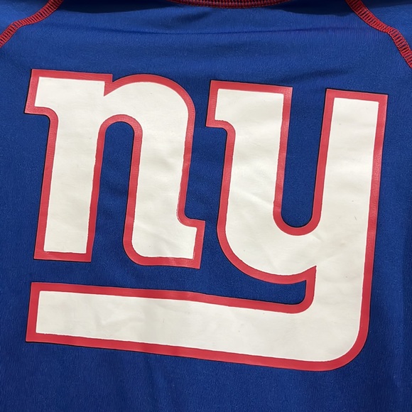 NFL NY Giants Football Long Sleeve Shirt Size Large 14/16 - Picture 3 of 6